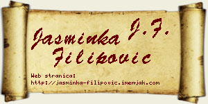 Jasminka Filipović vizit kartica